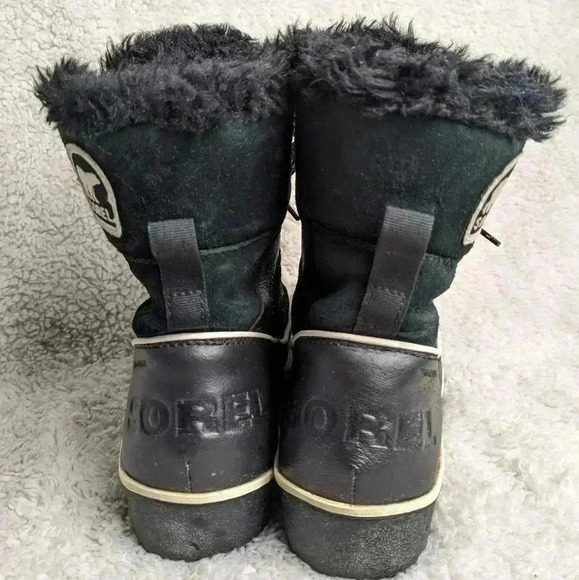 SOREL Black and White Winter Boots size 6 Us for women - Picture 5 of 8
